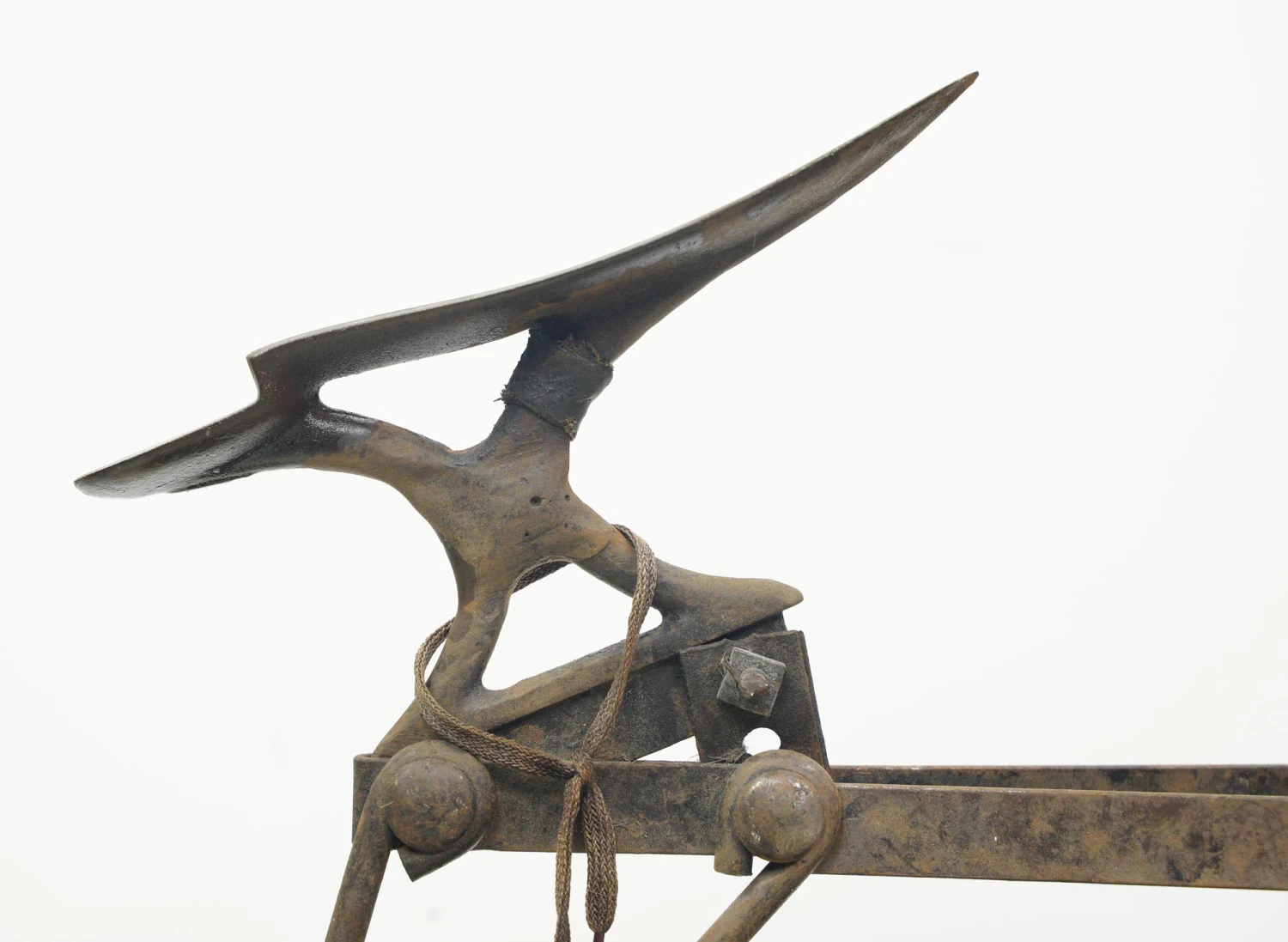 Antique Twisted Iron Cobbler Shoe Shine Station With Pine Box 6 Antique Twisted Iron Cobbler Shoe Shine Station With Pine Box - Image 4