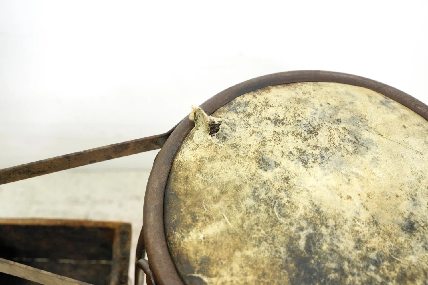 Antique Twisted Iron Cobbler Shoe Shine Station With Pine Box 10 Antique Twisted Iron Cobbler Shoe Shine Station With Pine Box - Image 8