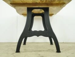 Handcrafted 57 In. Maple Live Edge NYC Cast Iron Leg Dining Table 16 Handcrafted 57 In. Maple Live Edge NYC Cast Iron Leg Dining Table -OGT Sale Store q284047 06