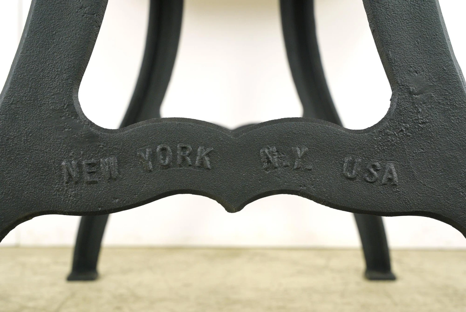 Handcrafted 57 In. Maple Live Edge NYC Cast Iron Leg Dining Table 9 Handcrafted 57 In. Maple Live Edge NYC Cast Iron Leg Dining Table - Image 7