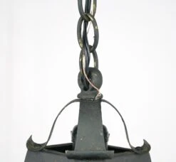 Restored Arts & Crafts 1920s Stained Glass Lantern Pendant Light 19 Restored Arts & Crafts 1920s Stained Glass Lantern Pendant Light -OGT Sale Store q284057 08