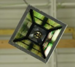 Restored Arts & Crafts 1920s Stained Glass Lantern Pendant Light 21 Restored Arts & Crafts 1920s Stained Glass Lantern Pendant Light -OGT Sale Store q284057 10