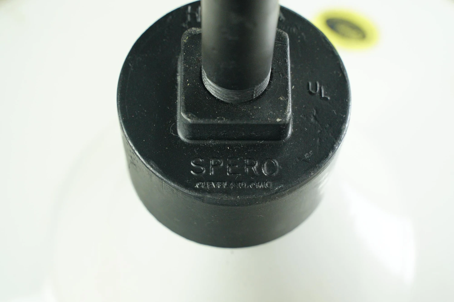 Restored Spero Industrial White Steel Black Pole Pendant Light 6 Restored Spero Industrial White Steel Black Pole Pendant Light - Image 4