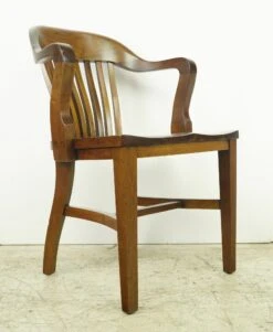 Vintage Oak Bank Of England Arm Chair -OGT Sale Store q284080 05