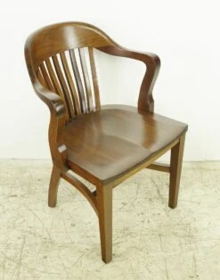 Vintage Oak Bank Of England Arm Chair -OGT Sale Store q284080 06
