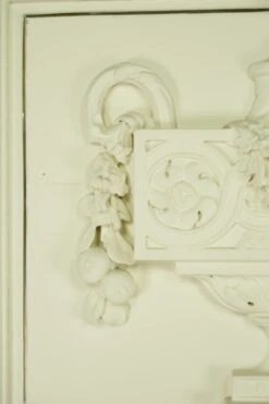 Antique 71 In. Carved Urn White Wooden Overmantel Mirror 22 Antique 71 In. Carved Urn White Wooden Overmantel Mirror -OGT Sale Store q284085 05