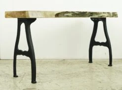 Handcrafted 36 In. Live Edge Maple Cast Iron Legs Bench 15 Handcrafted 36 In. Live Edge Maple Cast Iron Legs Bench -OGT Sale Store q284089 05