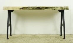 Handcrafted 36 In. Live Edge Maple Cast Iron Legs Bench 16 Handcrafted 36 In. Live Edge Maple Cast Iron Legs Bench -OGT Sale Store q284089 06