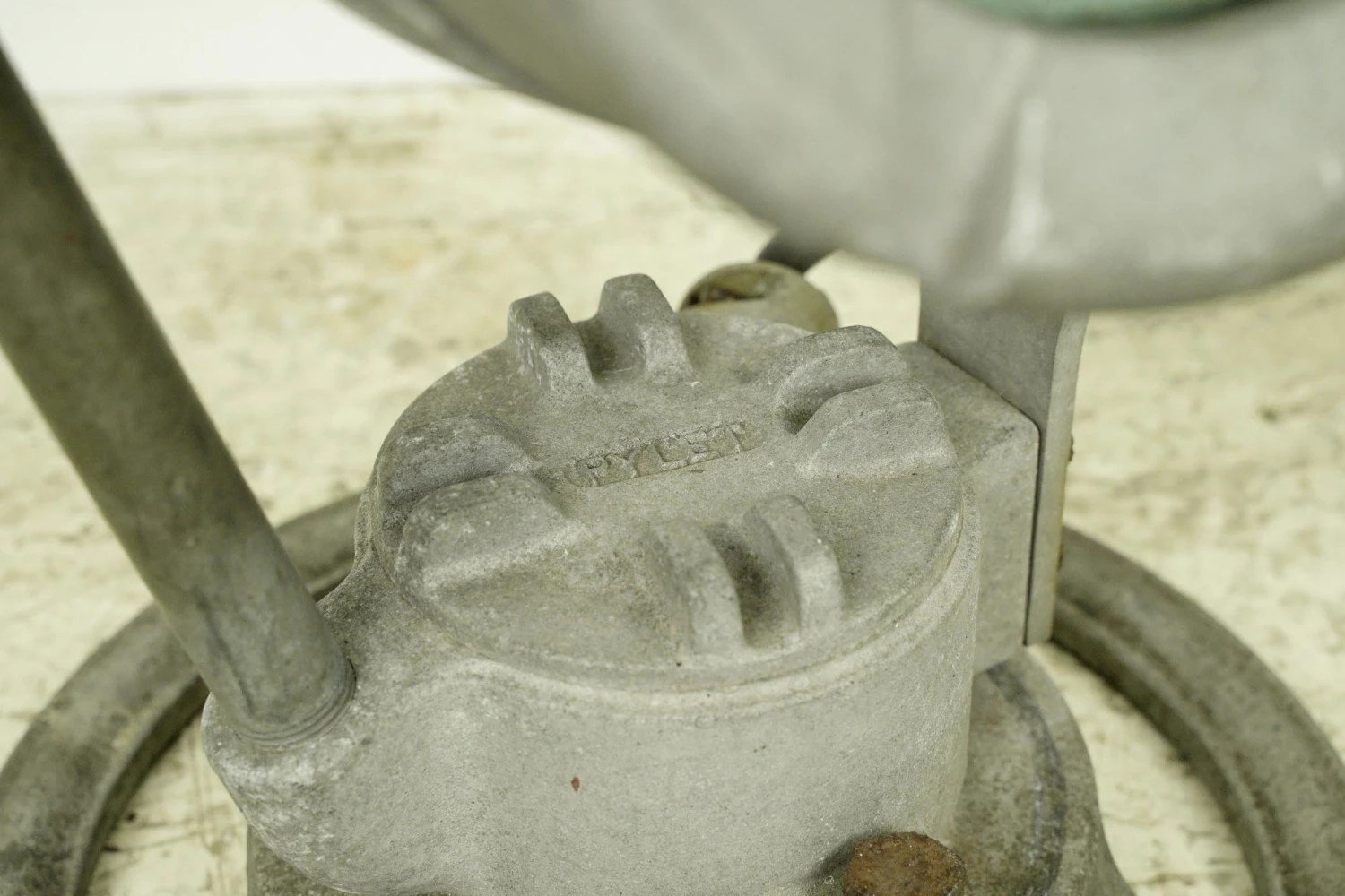 Early 20th Century Salvaged Pyle Cast Aluminum Nautical Spotlight 7 Early 20th Century Salvaged Pyle Cast Aluminum Nautical Spotlight - Image 5