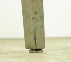 Vintage Red Plastic & Tan Steel Frame Arm Chair -OGT Sale Store q284155 04