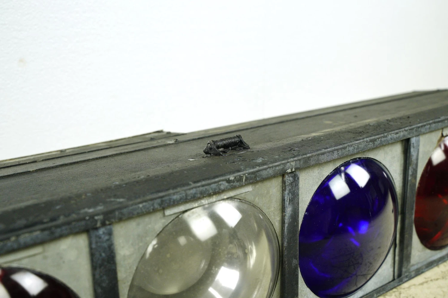 Vintage 56 In. Red, White & Blue Lens Steel Frame Stage Lights 9 Vintage 56 In. Red, White & Blue Lens Steel Frame Stage Lights - Image 7