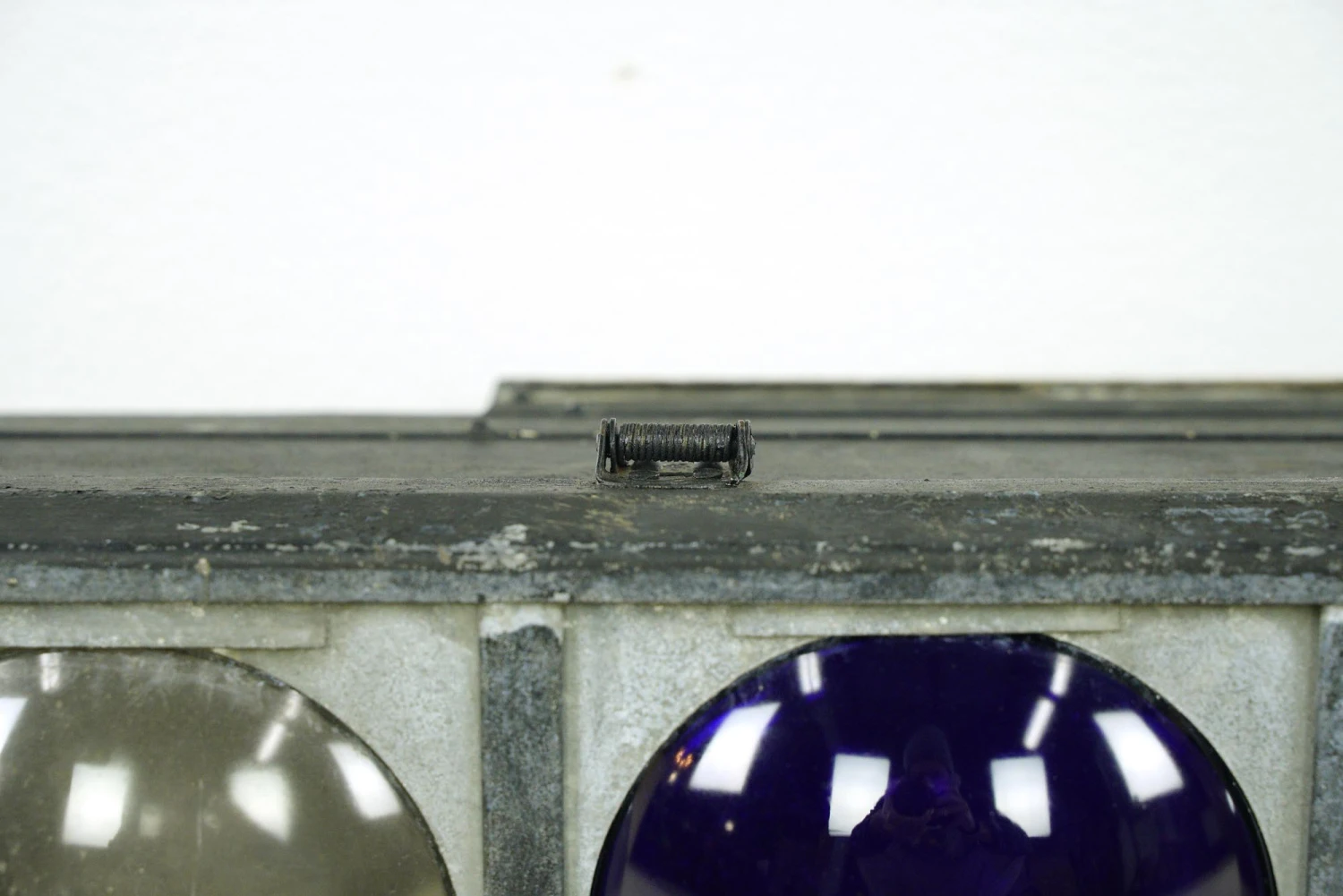 Vintage 56.25 In. Red, White & Blue Lens Steel Frame Stage Lights 8 Vintage 56.25 In. Red, White & Blue Lens Steel Frame Stage Lights - Image 6