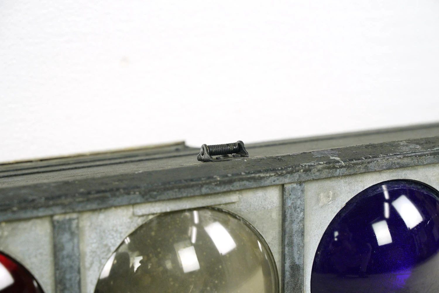 Vintage 56.25 In. Red, White & Blue Lens Steel Frame Stage Lights 9 Vintage 56.25 In. Red, White & Blue Lens Steel Frame Stage Lights - Image 7