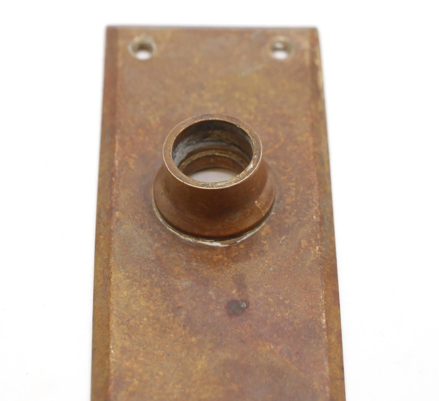 Pair Of Vintage 7 In. Brass Door Back Plates 6 Pair Of Vintage 7 In. Brass Door Back Plates - Image 4