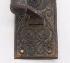 Antique Aesthetic Cast Iron Entry Door Pull With Thumb Latch -OGT Sale Store q284269 06