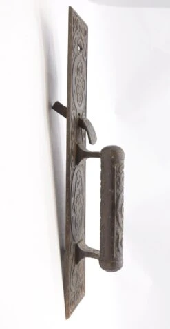 Antique Aesthetic Cast Iron Entry Door Pull With Thumb Latch -OGT Sale Store q284269 07