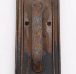 Antique Art Deco Bronze Corbin Door Pull With Lock Insert 14 Antique Art Deco Bronze Corbin Door Pull With Lock Insert -OGT Sale Store q284277 04