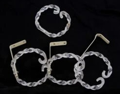 Set Of 3 Vintage Clear Lucite Twisted Curtain Drapery Tie Backs 15 Set Of 3 Vintage Clear Lucite Twisted Curtain Drapery Tie Backs -OGT Sale Store q284282 07