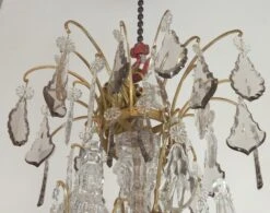 Antique French Louis XV Gilt Bronze & Crystal 20 Arm Cage Chandelier 23 Antique French Louis XV Gilt Bronze & Crystal 20 Arm Cage Chandelier -OGT Sale Store q284328 06