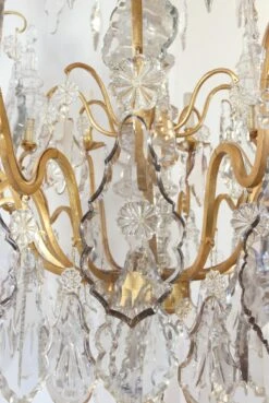 Antique French Louis XV Gilt Bronze & Crystal 20 Arm Cage Chandelier 28 Antique French Louis XV Gilt Bronze & Crystal 20 Arm Cage Chandelier -OGT Sale Store q284328 11