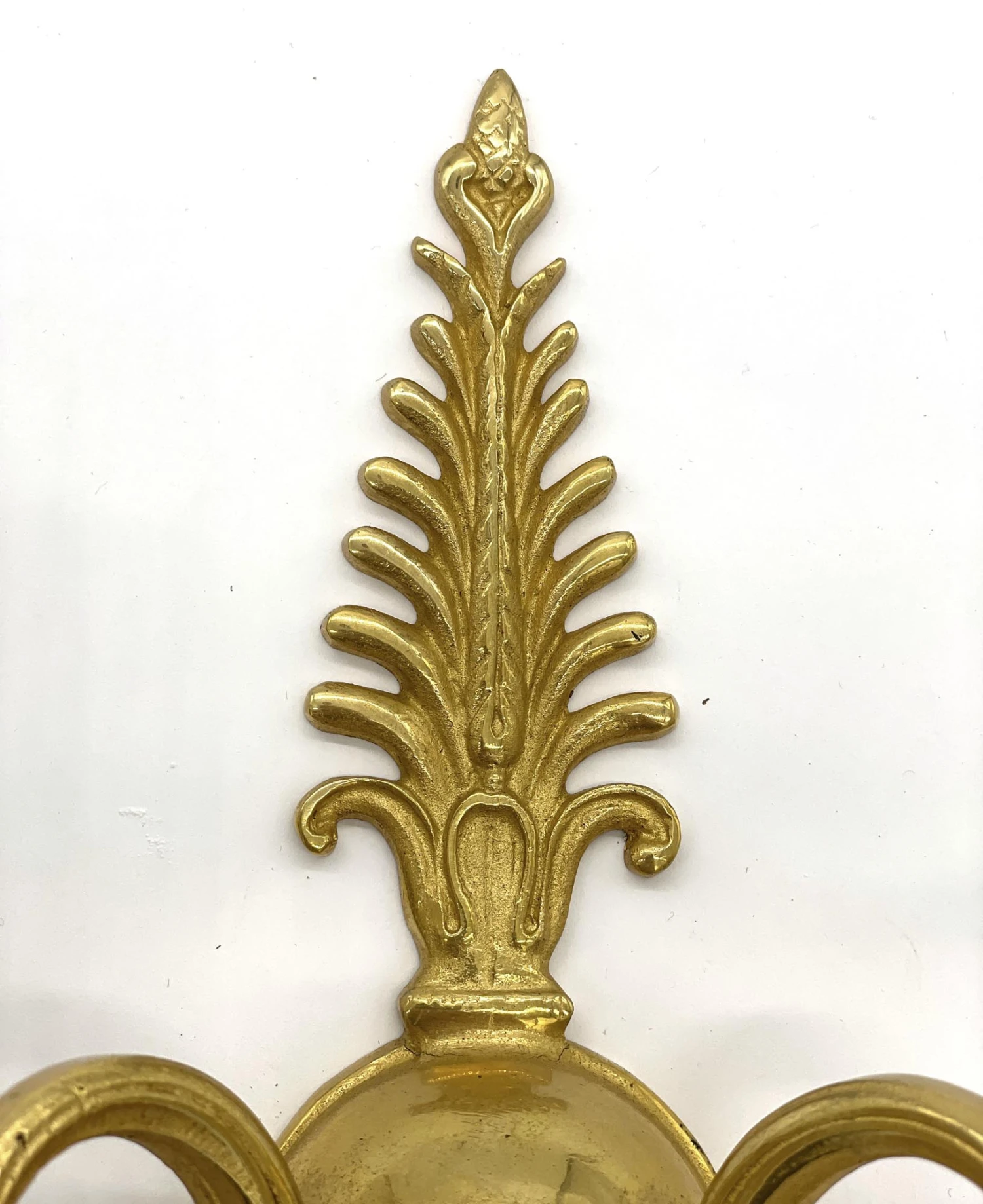 Pair Of Gilded French Bronze Fan Pattern 2 Arm Wall Sconces 12 Pair Of Gilded French Bronze Fan Pattern 2 Arm Wall Sconces - Image 10