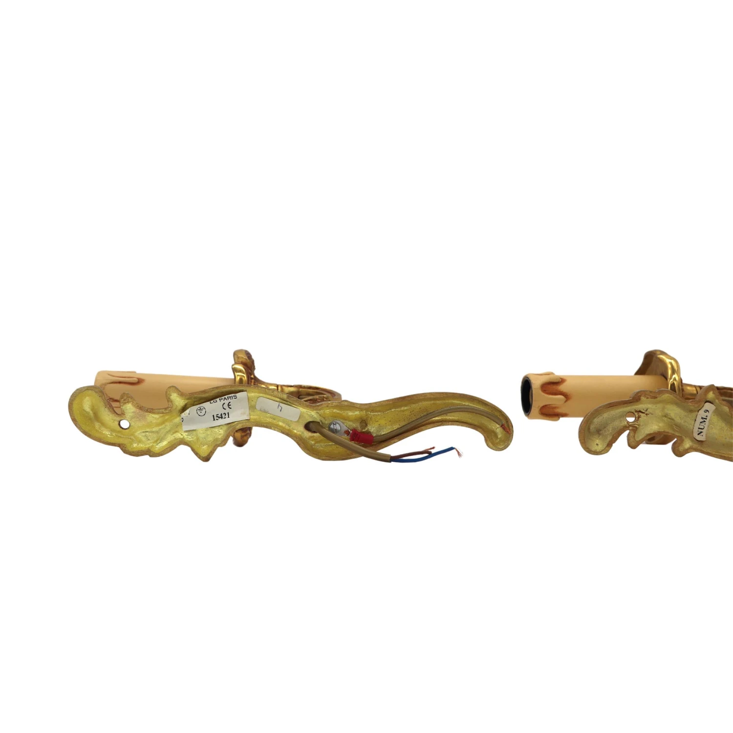 Pair Of French Gilded Bronze Single Arm Wall Sconces 10 Pair Of French Gilded Bronze Single Arm Wall Sconces - Image 8