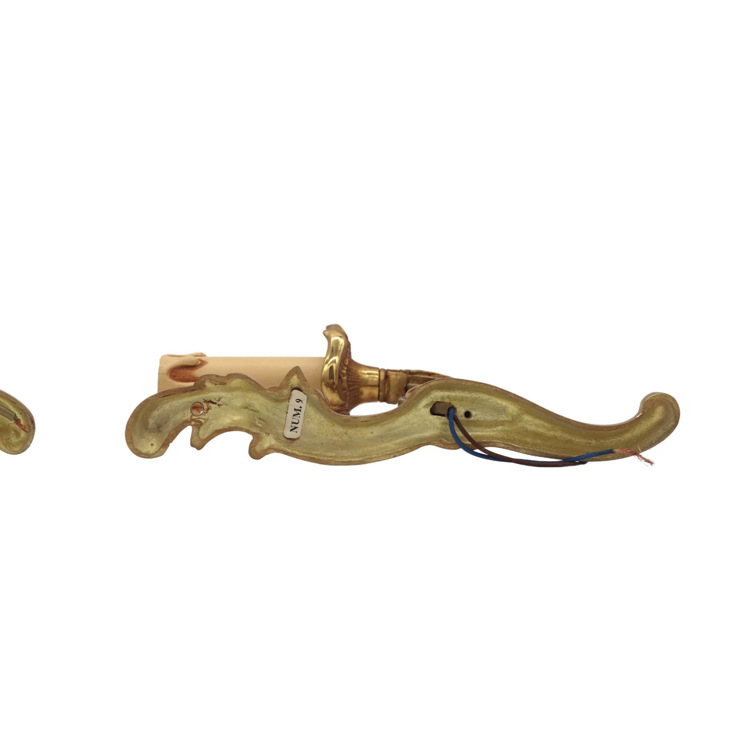 Pair Of French Gilded Bronze Single Arm Wall Sconces 11 Pair Of French Gilded Bronze Single Arm Wall Sconces - Image 9