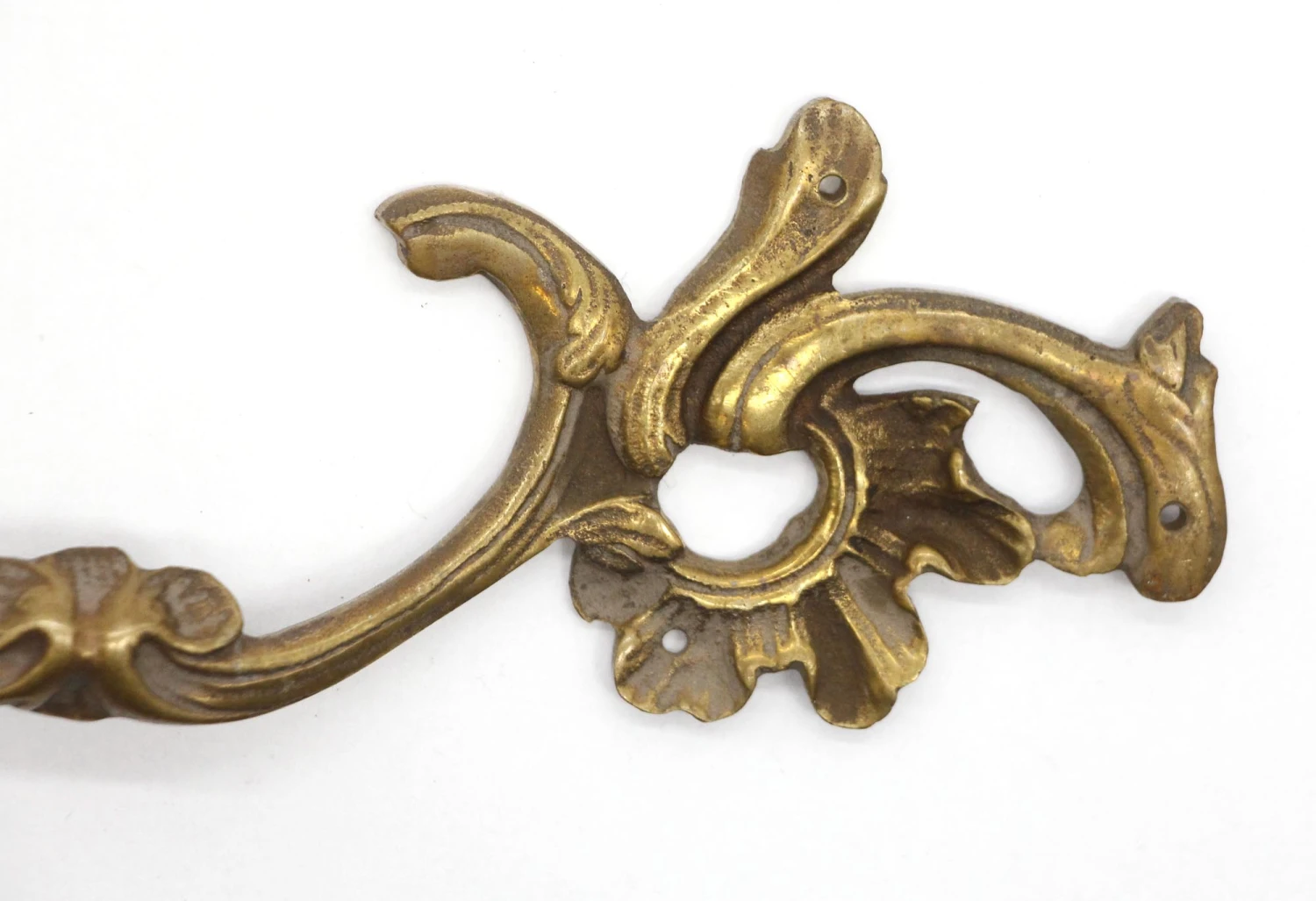 Pair Of Vintage 8.75 In. French Provincial Brass Bridge Drawer Pulls 7 Pair Of Vintage 8.75 In. French Provincial Brass Bridge Drawer Pulls - Image 5