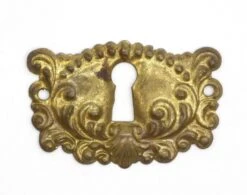 Set Of 10 Vintage Ornate Pressed Brass Keyhole Covers 10 Set Of 10 Vintage Ornate Pressed Brass Keyhole Covers -OGT Sale Store q284436 04