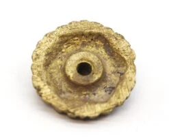 Pair Of Vintage 1 In. Hexagon Scalloped Brass Cabinet Drawer Knobs -OGT Sale Store q284463 05
