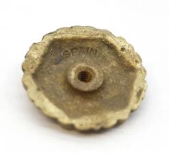 Pair Of Vintage 1.25 In. Hexagon Scalloped Brass Cabinet Drawer Knobs 11 Pair Of Vintage 1.25 In. Hexagon Scalloped Brass Cabinet Drawer Knobs -OGT Sale Store q284464 05