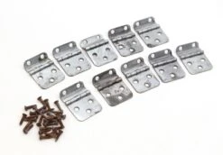 Set Of 10 Vintage Steel Offset Cabinet Hinges -OGT Sale Store q284465 06