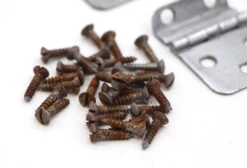 Set Of 10 Vintage Steel Offset Cabinet Hinges -OGT Sale Store q284465 07