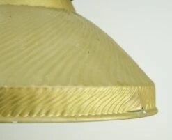 Vintage Ribbed Tan Mercury Glass Steel Pole Pendant Light 19 Vintage Ribbed Tan Mercury Glass Steel Pole Pendant Light -OGT Sale Store q284524 05