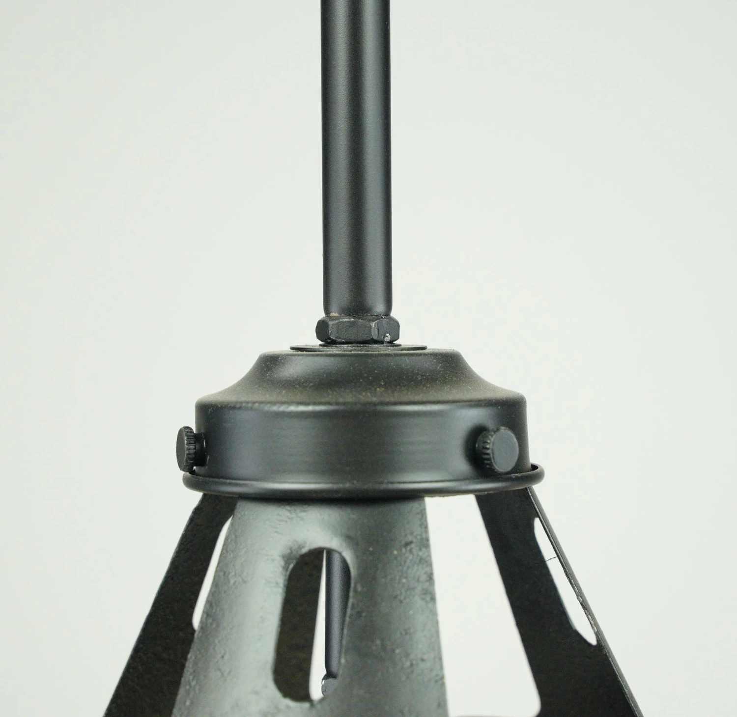 Vintage Ribbed Tan Mercury Glass Steel Pole Pendant Light 10 Vintage Ribbed Tan Mercury Glass Steel Pole Pendant Light - Image 8