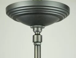 Vintage Ribbed Tan Mercury Glass Steel Pole Pendant Light 23 Vintage Ribbed Tan Mercury Glass Steel Pole Pendant Light -OGT Sale Store q284524 09