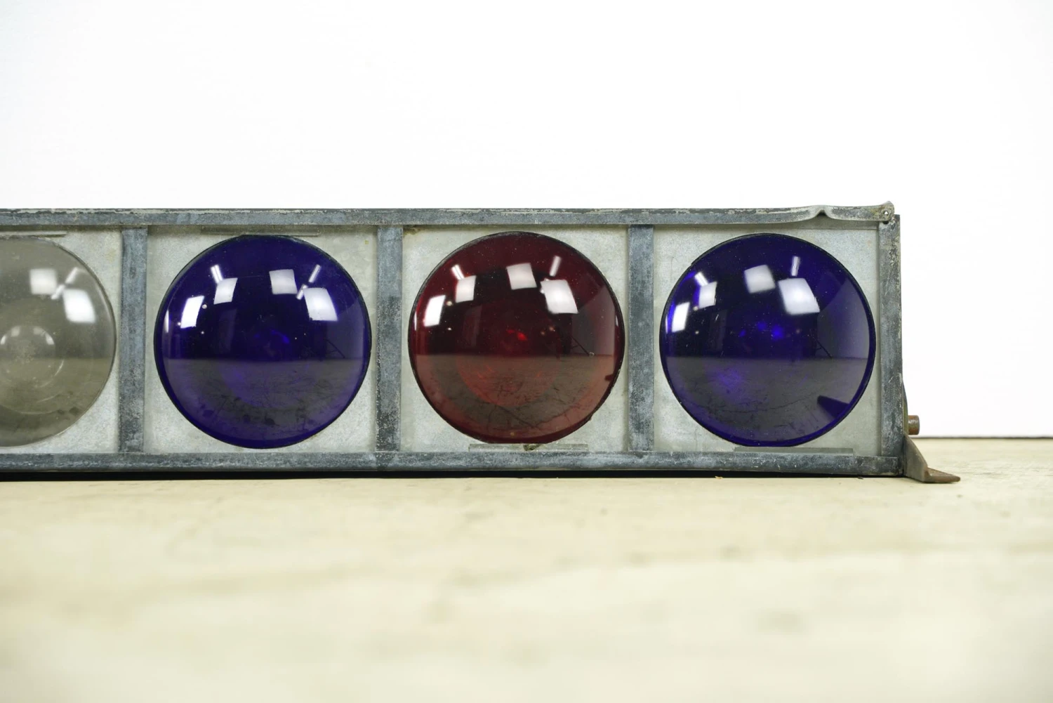 Vintage Red, White & Blue Lens 56 In. Steel Frame Stage Lights 6 Vintage Red, White & Blue Lens 56 In. Steel Frame Stage Lights - Image 4