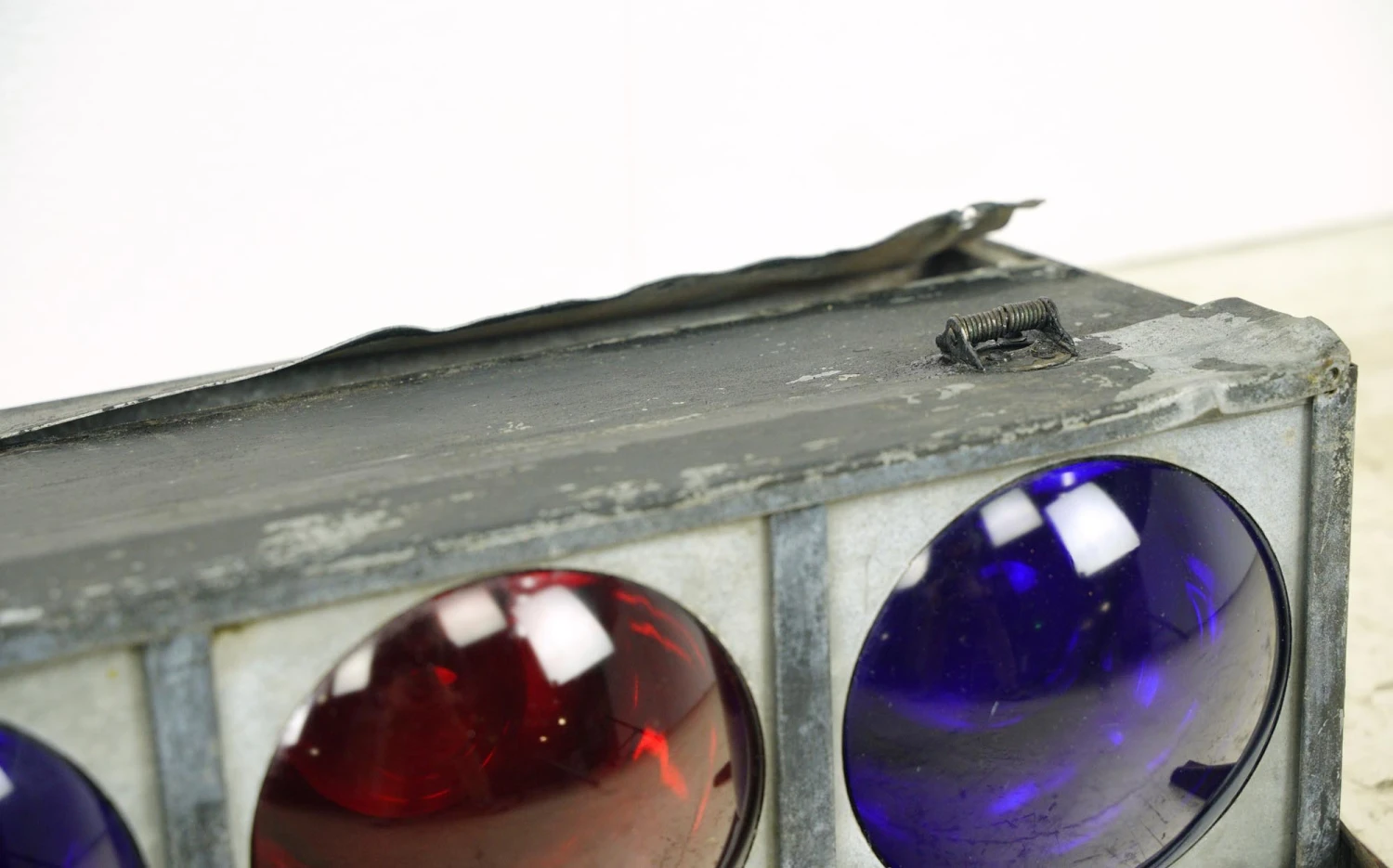 Vintage Red, White & Blue Lens 56 In. Steel Frame Stage Lights 8 Vintage Red, White & Blue Lens 56 In. Steel Frame Stage Lights - Image 6