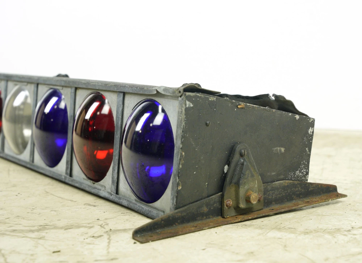 Vintage Red, White & Blue Lens 56 In. Steel Frame Stage Lights 11 Vintage Red, White & Blue Lens 56 In. Steel Frame Stage Lights - Image 9