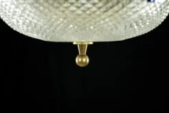 The Plaza Hotel Clear Glass Brass Rim Flush Mount Ceiling Light 13 The Plaza Hotel Clear Glass Brass Rim Flush Mount Ceiling Light -OGT Sale Store q284556 04