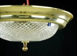 The Plaza Hotel Clear Glass Brass Rim Flush Mount Ceiling Light 16 The Plaza Hotel Clear Glass Brass Rim Flush Mount Ceiling Light -OGT Sale Store q284556 07