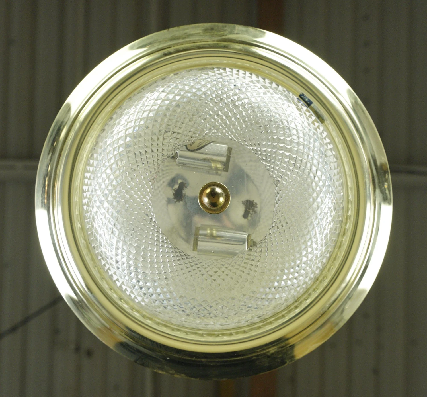 The Plaza Hotel Clear Glass Brass Rim Flush Mount Ceiling Light 10 The Plaza Hotel Clear Glass Brass Rim Flush Mount Ceiling Light - Image 8