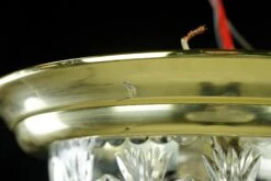 The Plaza Hotel Clear Cut Glass Brass Rim Flush Mount Ceiling Light 16 The Plaza Hotel Clear Cut Glass Brass Rim Flush Mount Ceiling Light -OGT Sale Store q284558 07