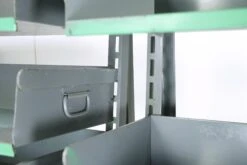 Industrial Gray Steel Double Adjustable Tray Rolling Cart 20 Industrial Gray Steel Double Adjustable Tray Rolling Cart -OGT Sale Store q284576 07