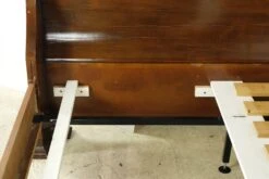 Dark Wood Tone Queen Sleigh Bed Frame 29 Dark Wood Tone Queen Sleigh Bed Frame -OGT Sale Store q284595 12