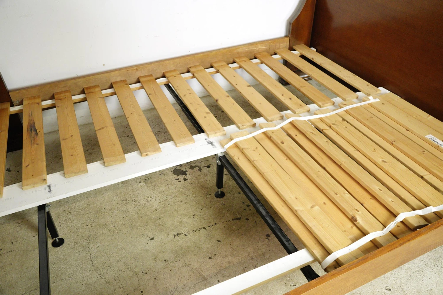 Dark Wood Tone Queen Sleigh Bed Frame 15 Dark Wood Tone Queen Sleigh Bed Frame - Image 13