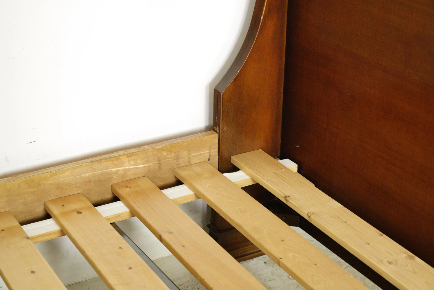 Dark Wood Tone Queen Sleigh Bed Frame 17 Dark Wood Tone Queen Sleigh Bed Frame - Image 15