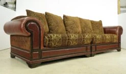Traditional Red Leather Brown & Gold Living Room Seating Set 19 Traditional Red Leather Brown & Gold Living Room Seating Set -OGT Sale Store q284640 04