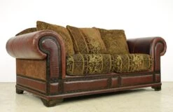Traditional Red Leather Brown & Gold Living Room Seating Set 27 Traditional Red Leather Brown & Gold Living Room Seating Set -OGT Sale Store q284640 12