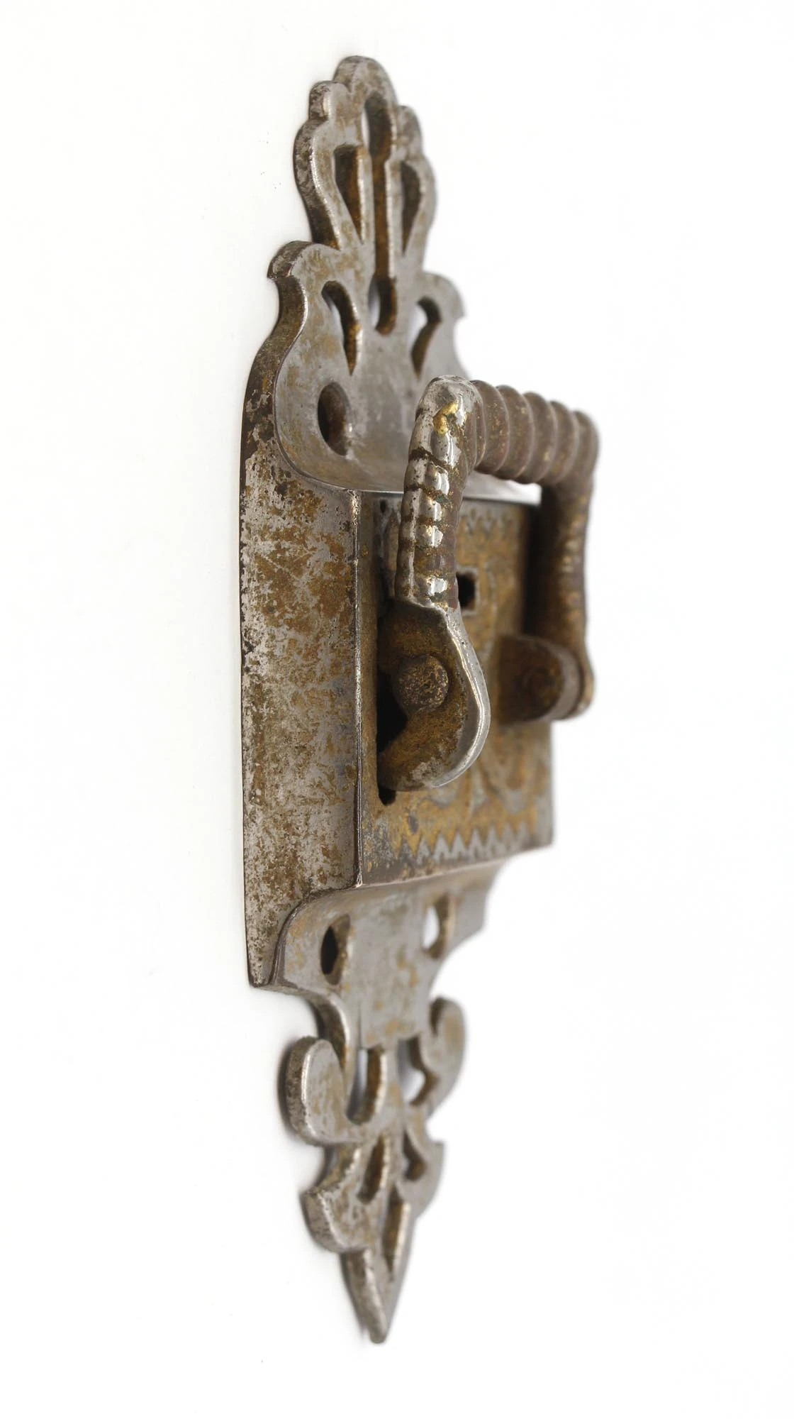 Antique Right Hand Victorian Brass Ice Box Latch 6 Antique Right Hand Victorian Brass Ice Box Latch - Image 4